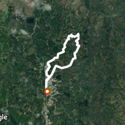 Back to kings walking route map in Vereda Cusillo Bajo