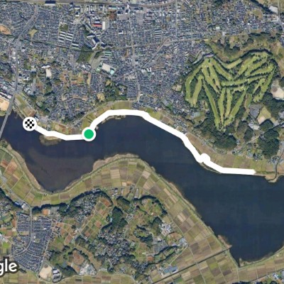 手賀沼遊歩道滝の下