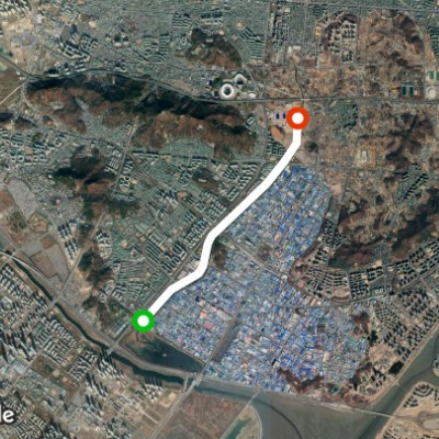 승기천 5km 달리기코스 동막출발