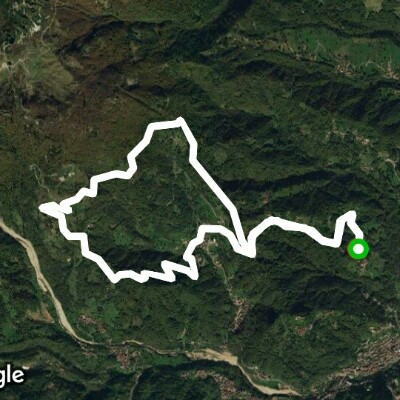 From Zulpo to Malga Ravo and back walking route map in Locre