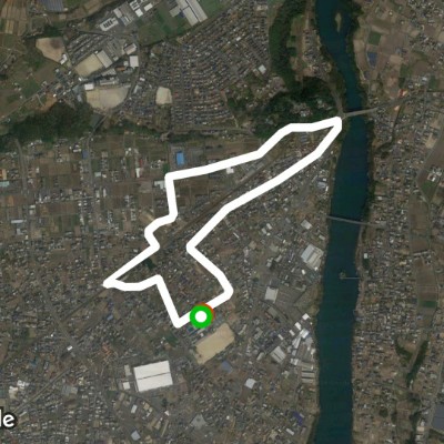 Moriyama one week walking route map in Minokamo