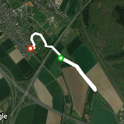 Swistauen walking route map in Weilerswist