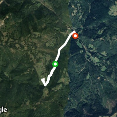 Żabnica Skałka - Hala Boracza walking route map in Żabnica