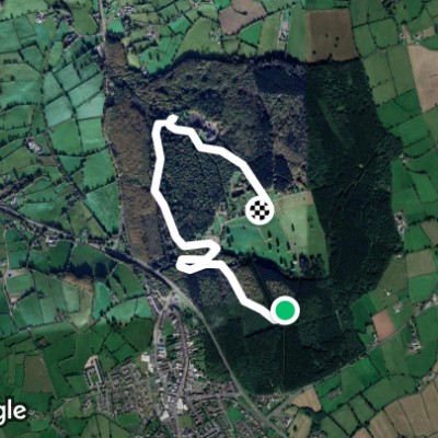 Gosford Forest Park walking route map in Markethill