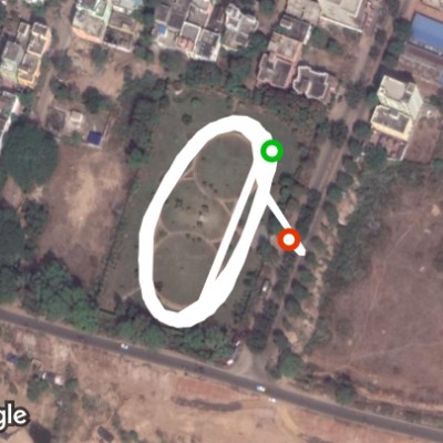Biren mitra park walking route map in Cuttack