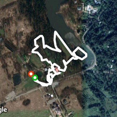 Abramtsevo walking route map in Khotkovo