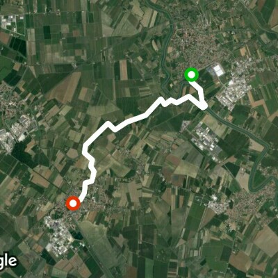 Route San Stino di Livenza - Ceggia. walking route map in San Stino di Livenza