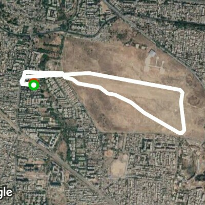 Hadapsar Gliding Center walking route map in Autadwadi Handewadi