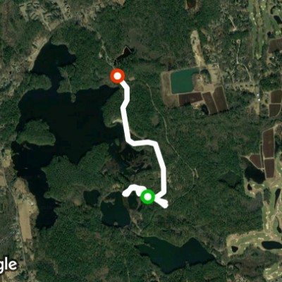 Massasoit state park walking route map in Lakeville