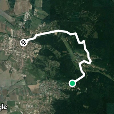 Pajštún walking route map in Borinka