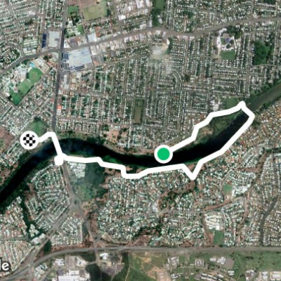 River circuit walking route map in Aitkenvale