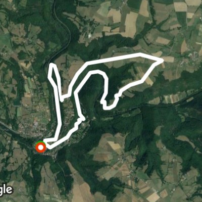 Laguépie walking route map in Saint-Martin-Laguépie