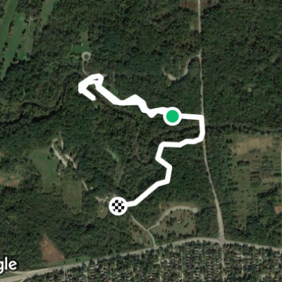 The goape route walking route map in Brookfield