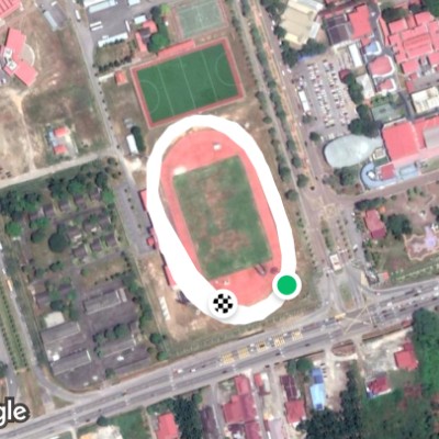 Tun Hussein Onn University Malaysia (UTHM) walking route map in Parit Raja