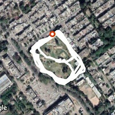 Bougenvilla Garden walking route map in Sahibzada Ajit Singh Nagar