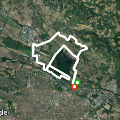 Forest bastard pau walking route map in Pau