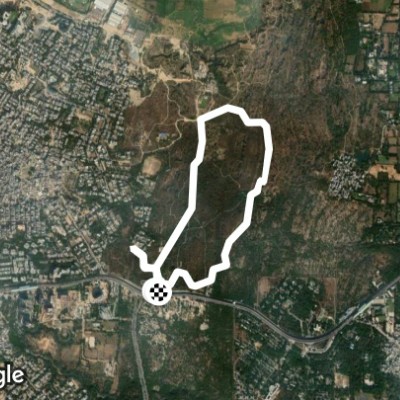 Aravali Biodiversity Park walking route map in Gurugram