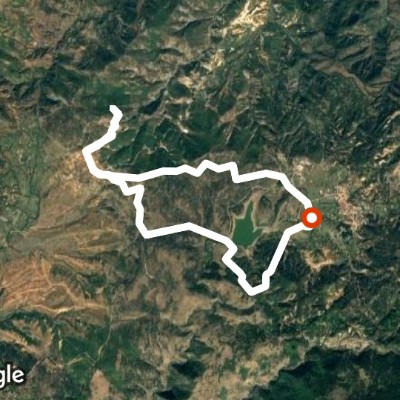 Puke, the Little Chariot walking route map in Pukë