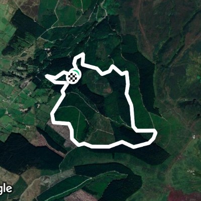 Gortin Glens Scenic Drive walking route map in Gortin