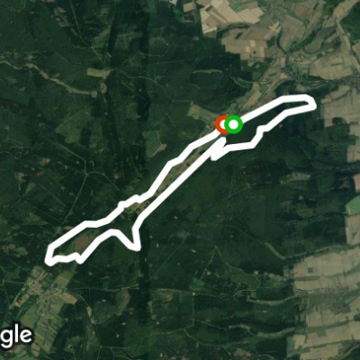 Hellental walking route map in Solling