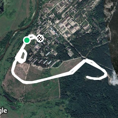 Health path Kuznetsk-8 walking route map in Chaadaevka