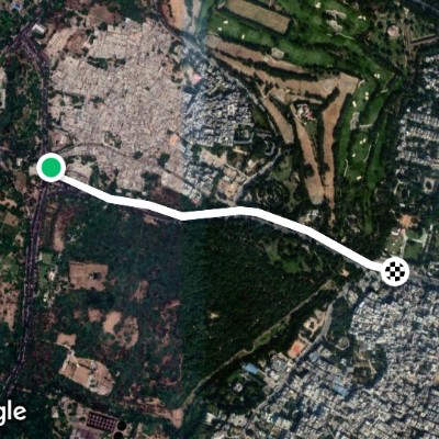 saket metro station to qutub minar