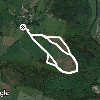 Higg Lane walking route map in Ambergate