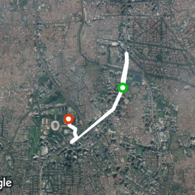 Gelanggang Olahraga Bung Karno -> bunderan HI