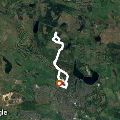Mugdock walking route map in Milngavie