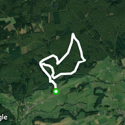 Muno 10km walking route map in Florenville