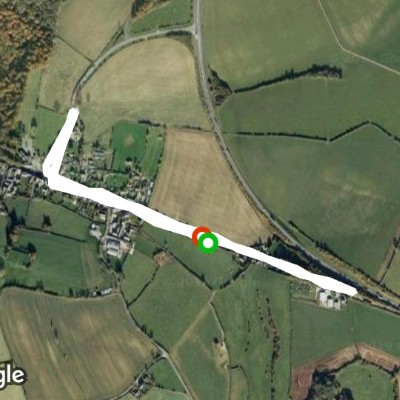 The Cotswolds AONB walking route map in Birdlip