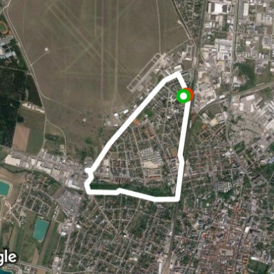 Schmuckerau walking route map in Wiener Neustadt