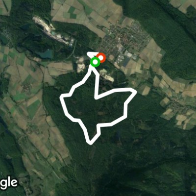 Duinger Wald walking route map in Duingen