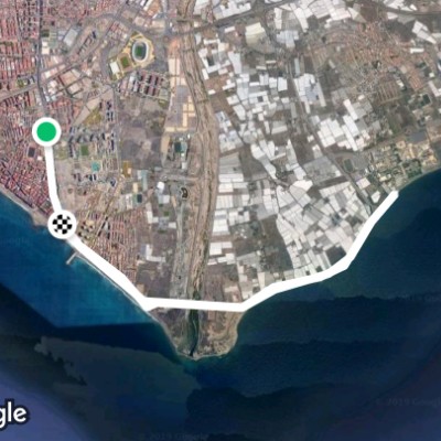 ruta por la playa