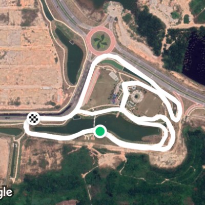 South Creek Ecohill Semenyih walking route map in Beranang