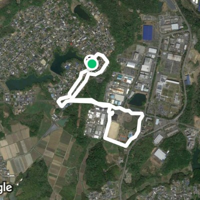 Otani Sports Park walking route map in Hino