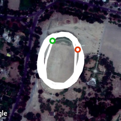 Gandhi maidan Gaya Bihar walking route map in Gaya