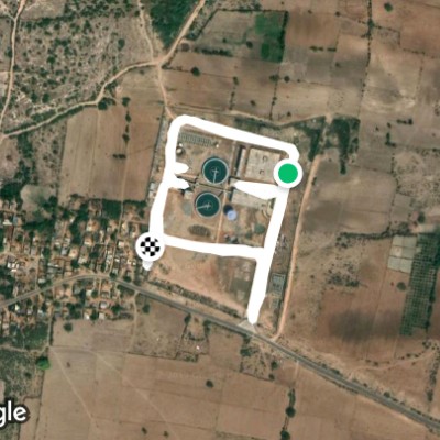 Ganesh walking route map in Bhatla Palle