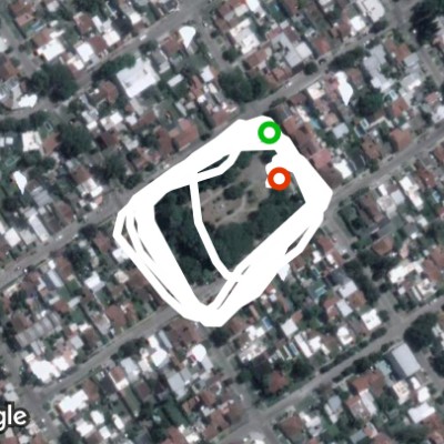 Colon square walking route map in San Jose