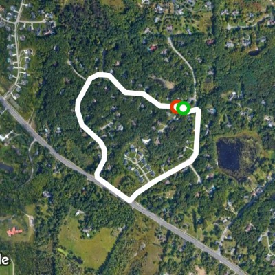 Post-Thanksgiving Turkey Loop walking route map in Ada