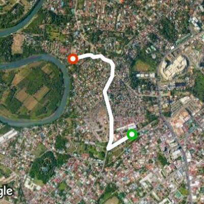 Map Of Davao City With Streets Dr. A. Gahol Street Walk Trail - Davao City, Davao Province, Philippines |  Pacer