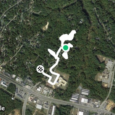 Maple Road walking route map in Patuxent River
