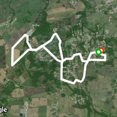 Balls via Spring Hall, Chance Hall, Mt. View walking route map in Cave Hill