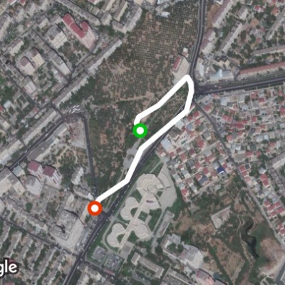 Zərifə bağında tam dairə-1.1 km