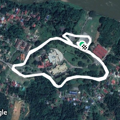 The Palace of Alexandria walking route map in Kuala Kangsar