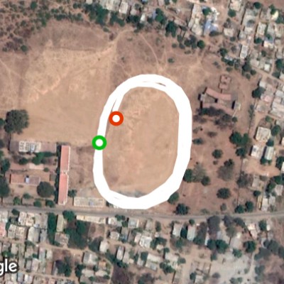 Bagayam near Route walking route map in Vellore