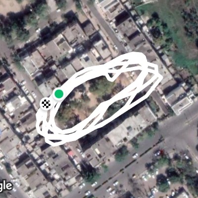 Small Park, Near Franco Hotel, Phase 1 Mohali walking route map in Sahibzada Ajit Singh Nagar
