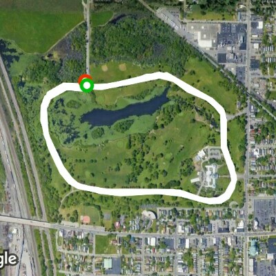 3 Laps at Olmsted walking route map in West Seneca