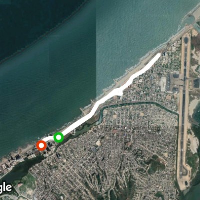 Tobacco walking route map in Cartagena de Indias