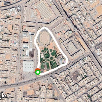 ممشى حديقة الدوح جميل ولكن قصير ١ كيلو فقط